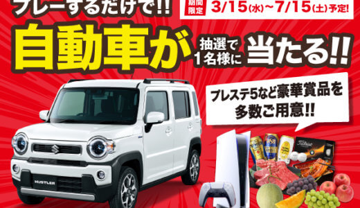 ゴルフをプレーするだけで自動車が当たるビッグチャンス！！京阪カントリー倶楽部で3月15日からキャンペーン開始！